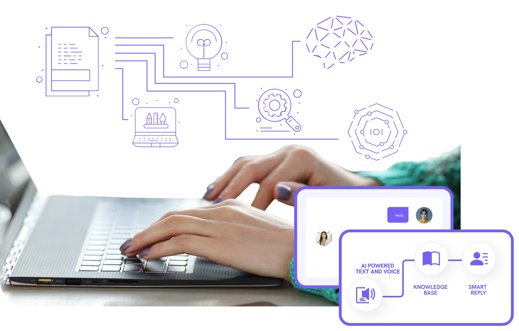 IngestAI operation interface for user engagement