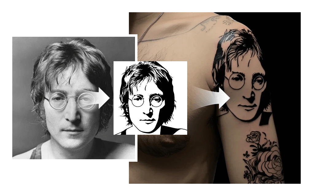 Inkerai tattoo design for memorial tributes