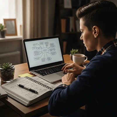 Small business owner using Inlinerai