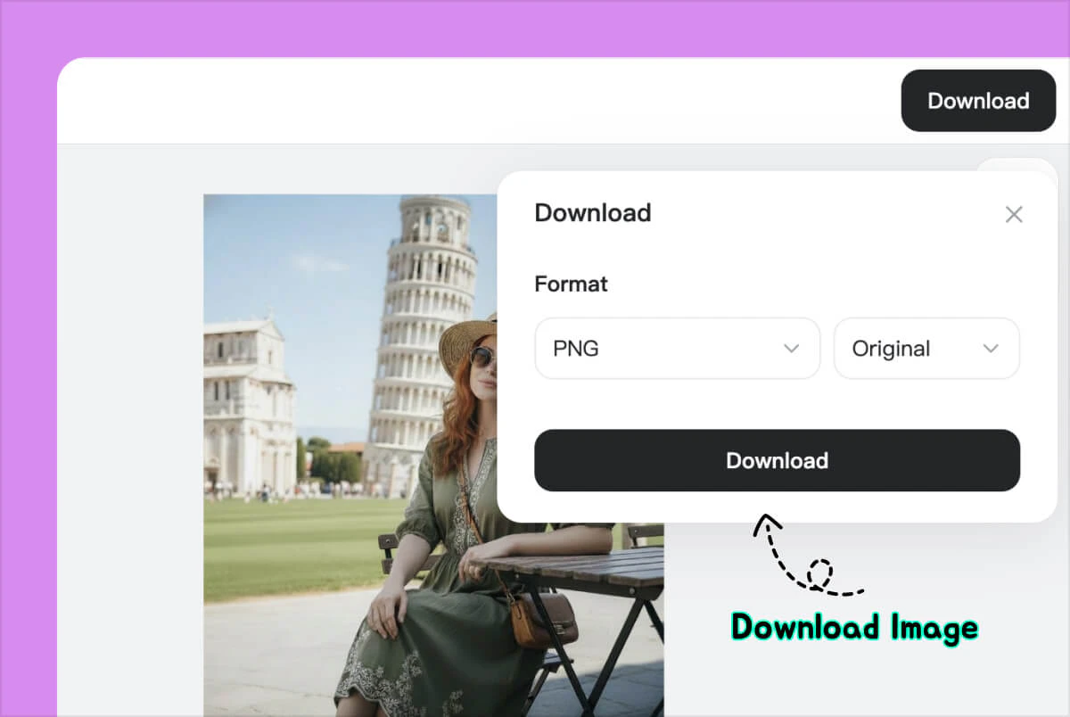 insMind design download interface