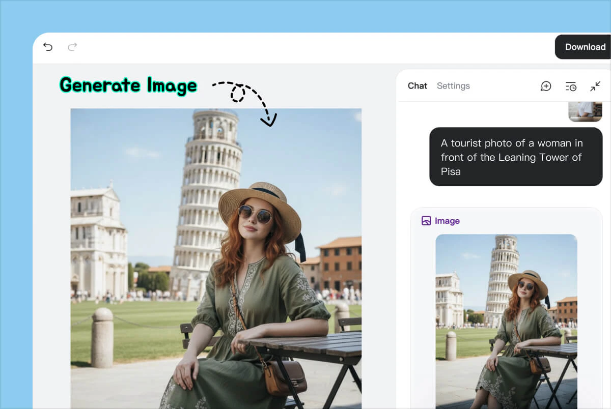insMind AI agent design tool interface