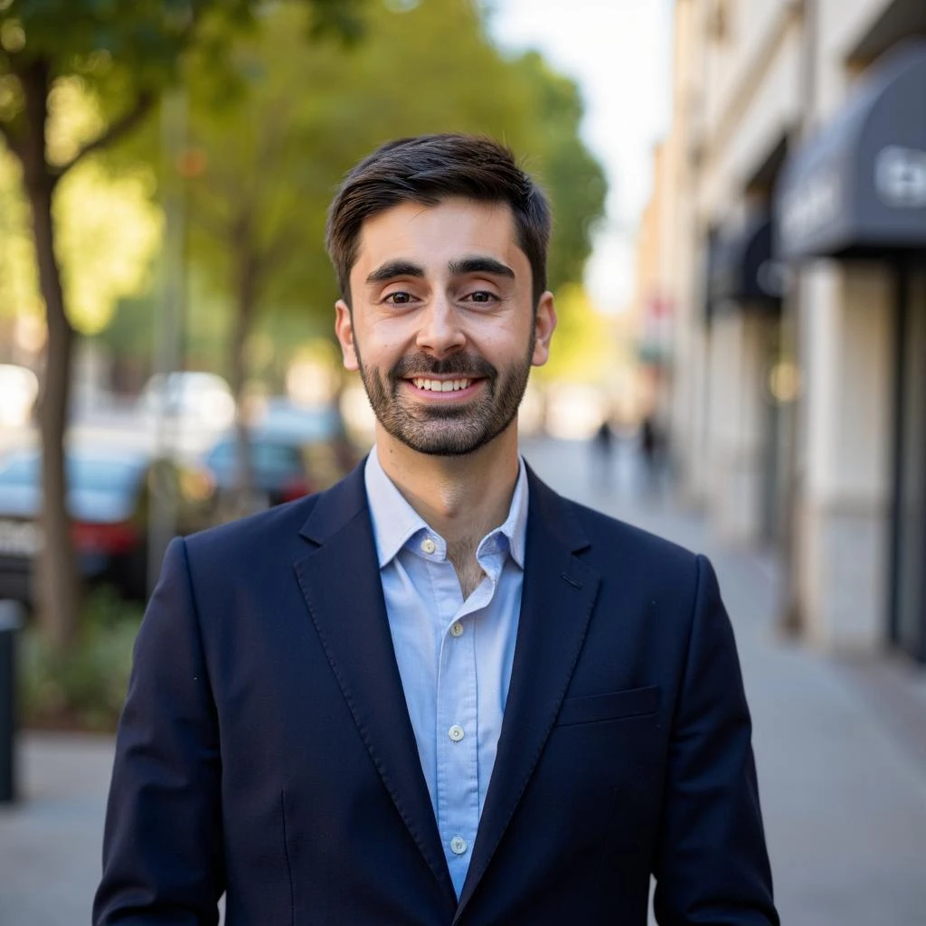 AI-generated headshot example from InstaHeadshots