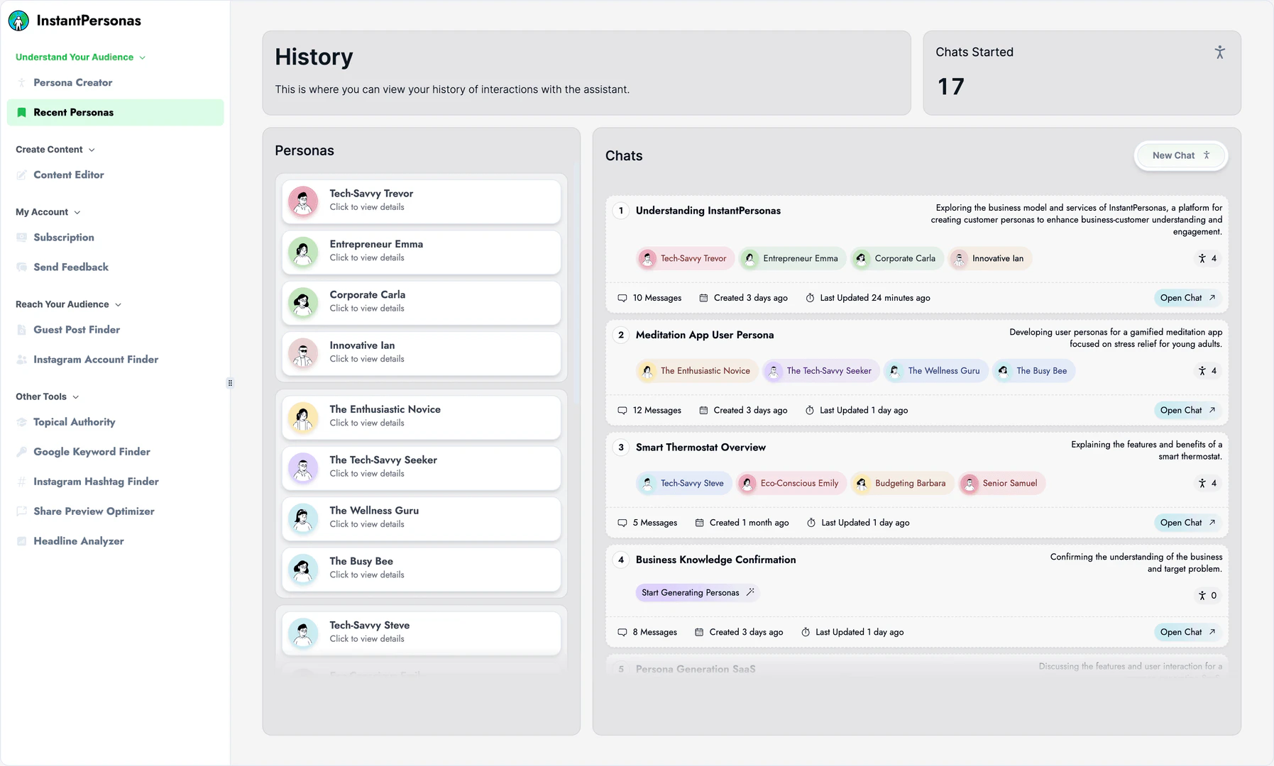 InstantPersonas product overview image