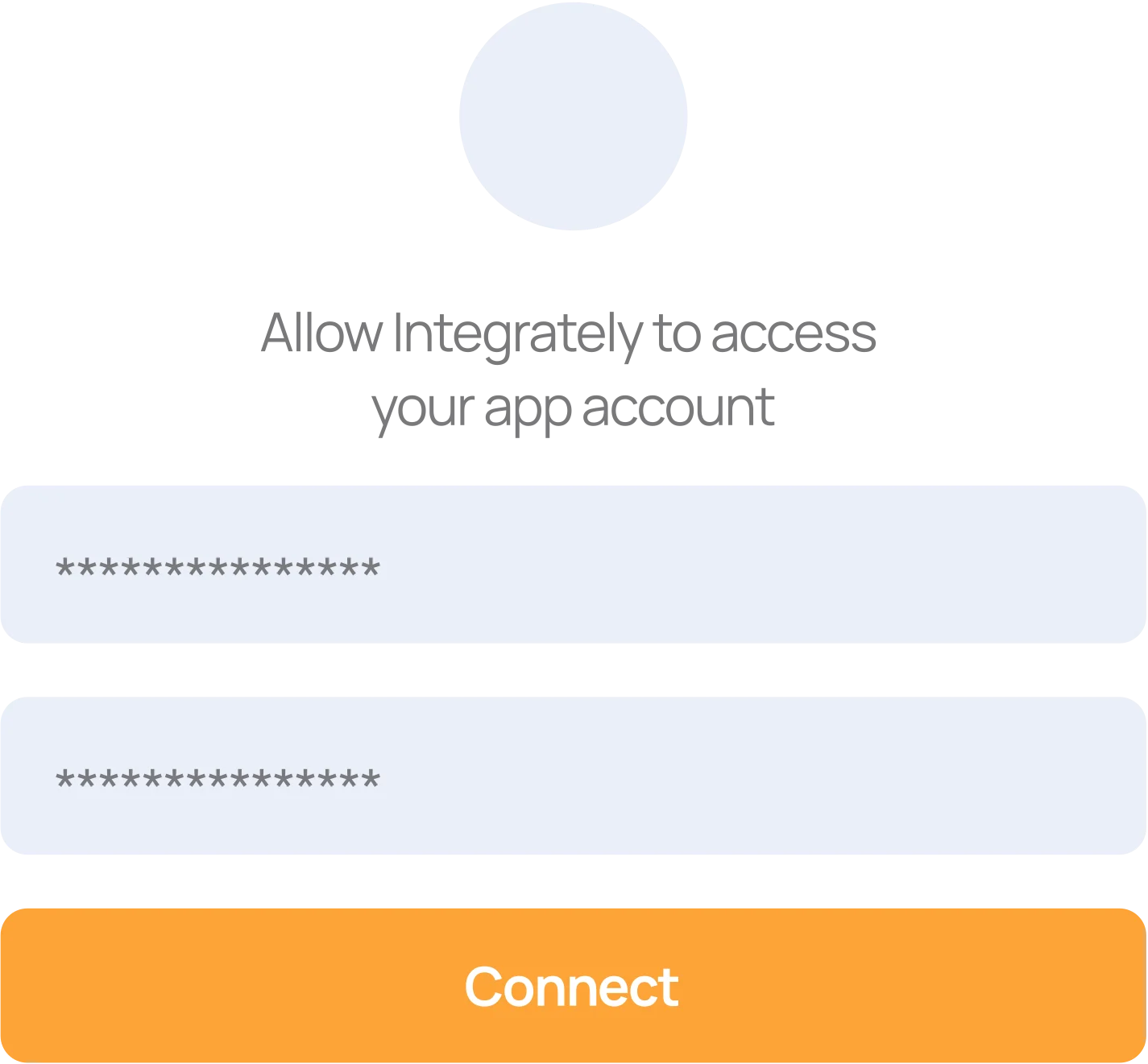 Integrately connect accounts interface