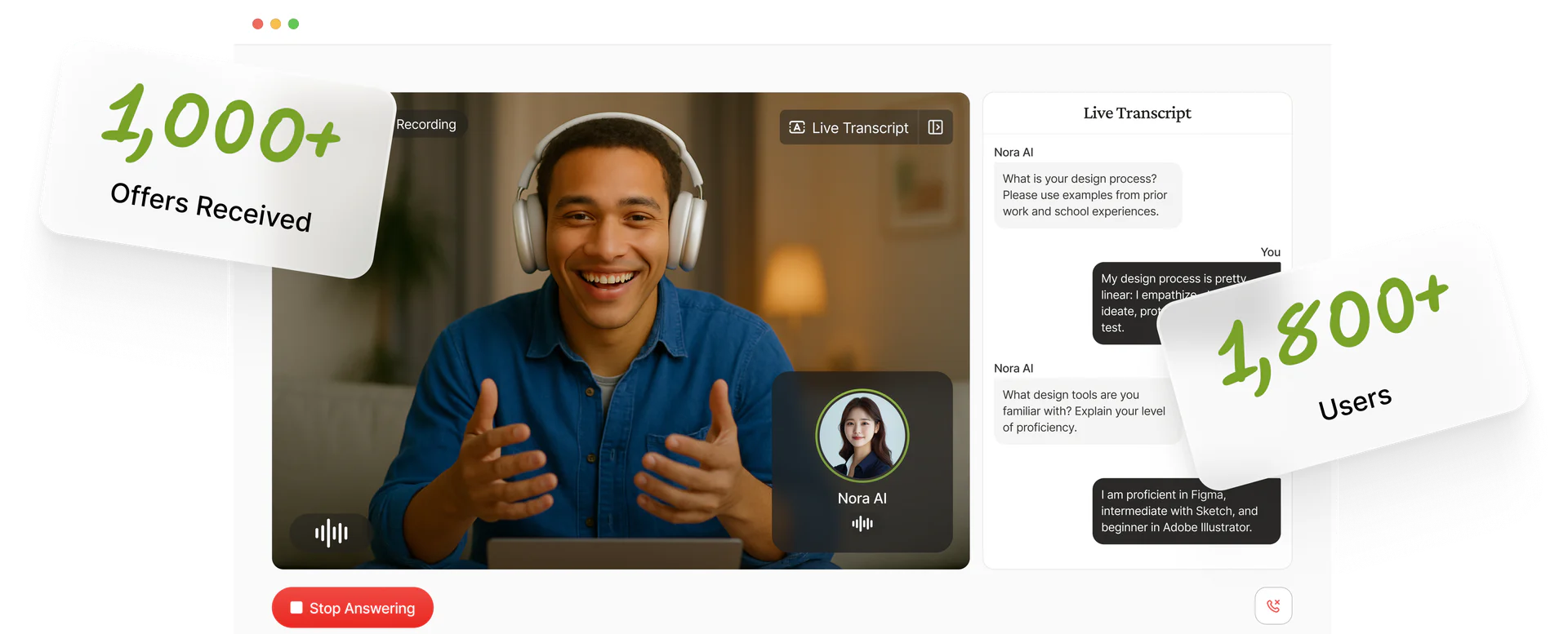 Nora AI mock interview tool overview