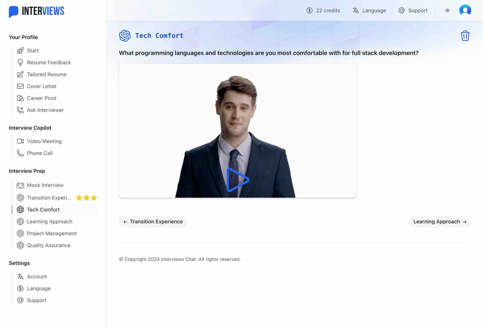 Interviews AI Interview Assistant overview