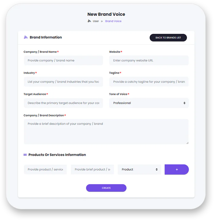 iSavantAI brand voice customization options