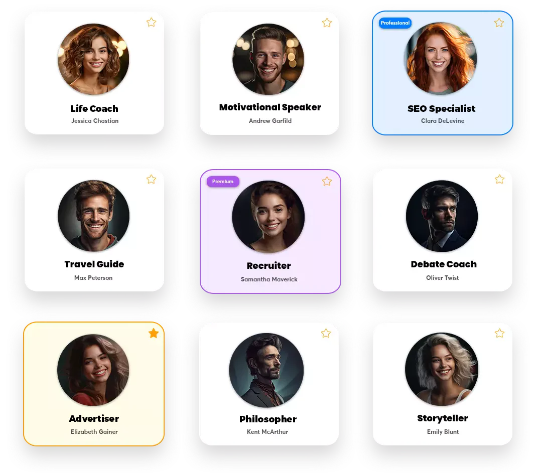 iSavantAI user scenario with AI characters
