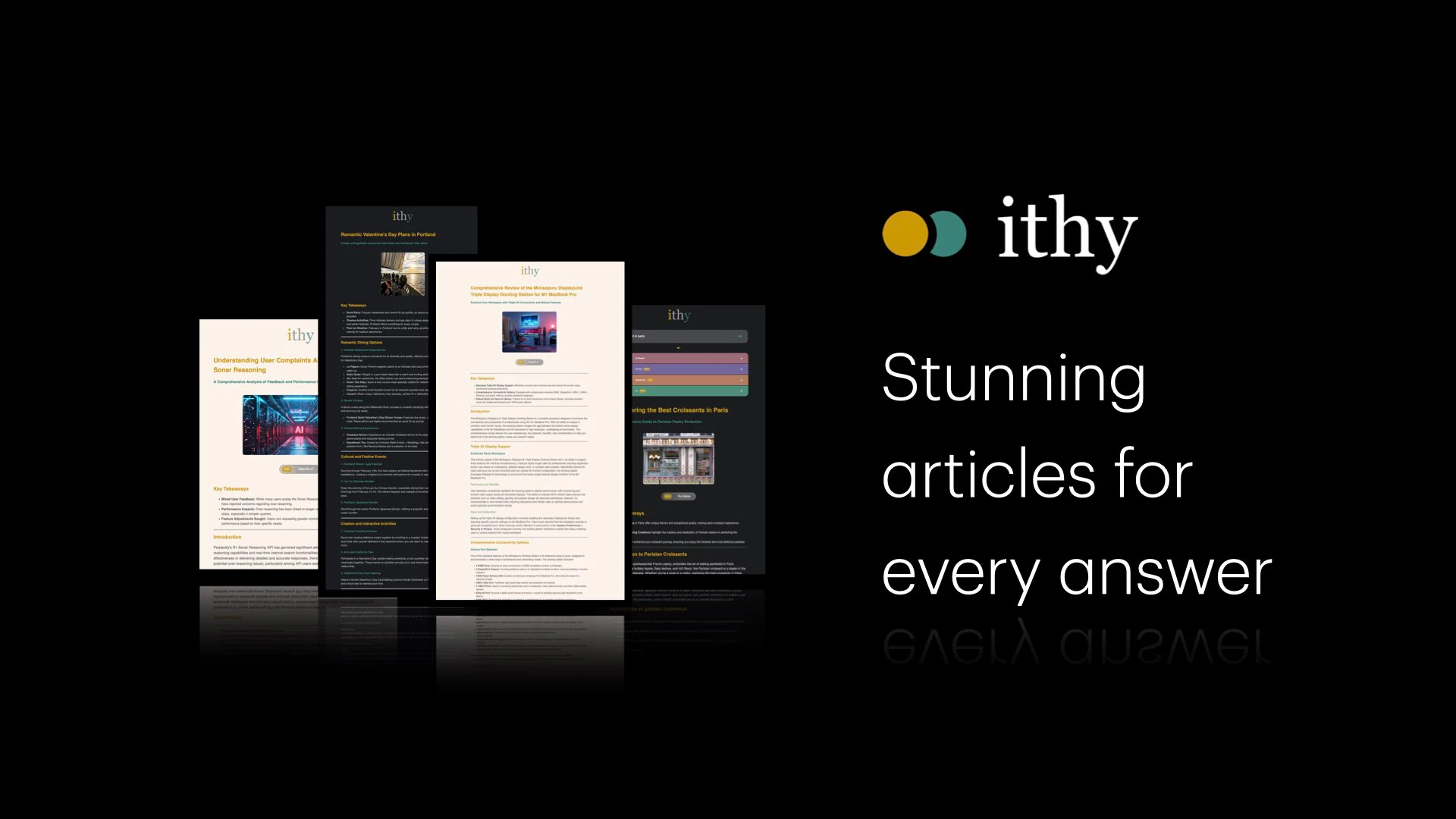 Ithy multimodal articles feature demonstration