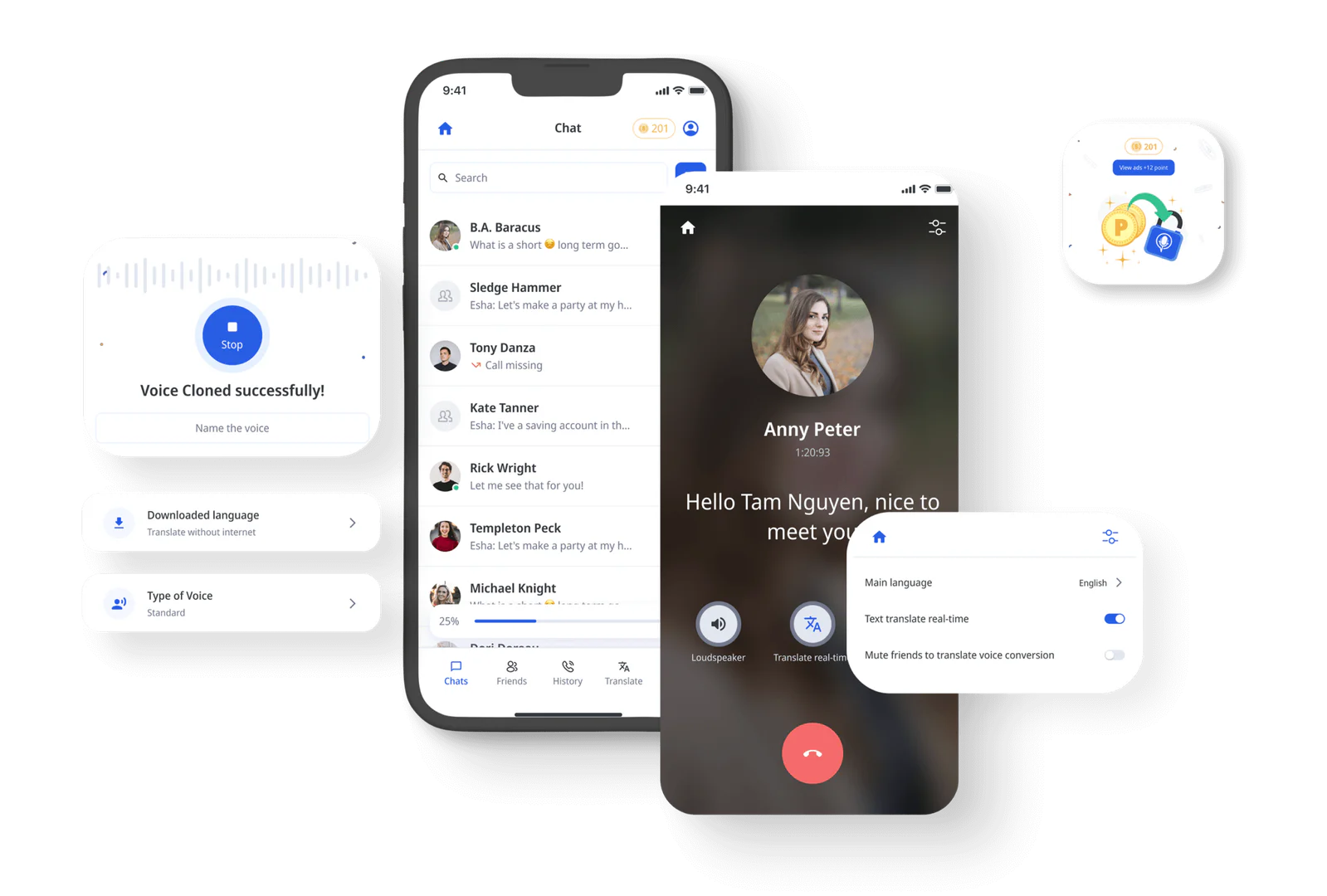 Iztalkai product overview with mobile interface