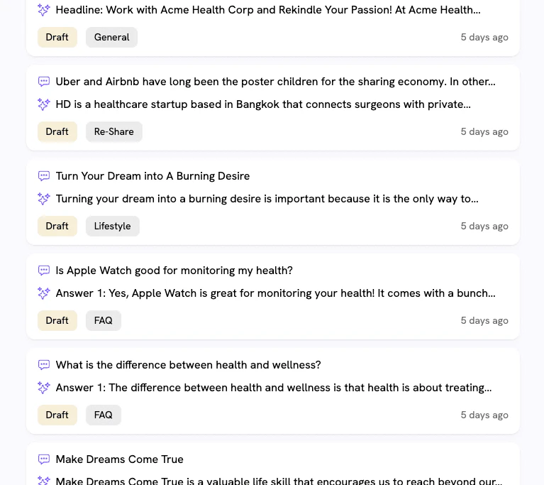 JibeWith user scenario image - organized posts