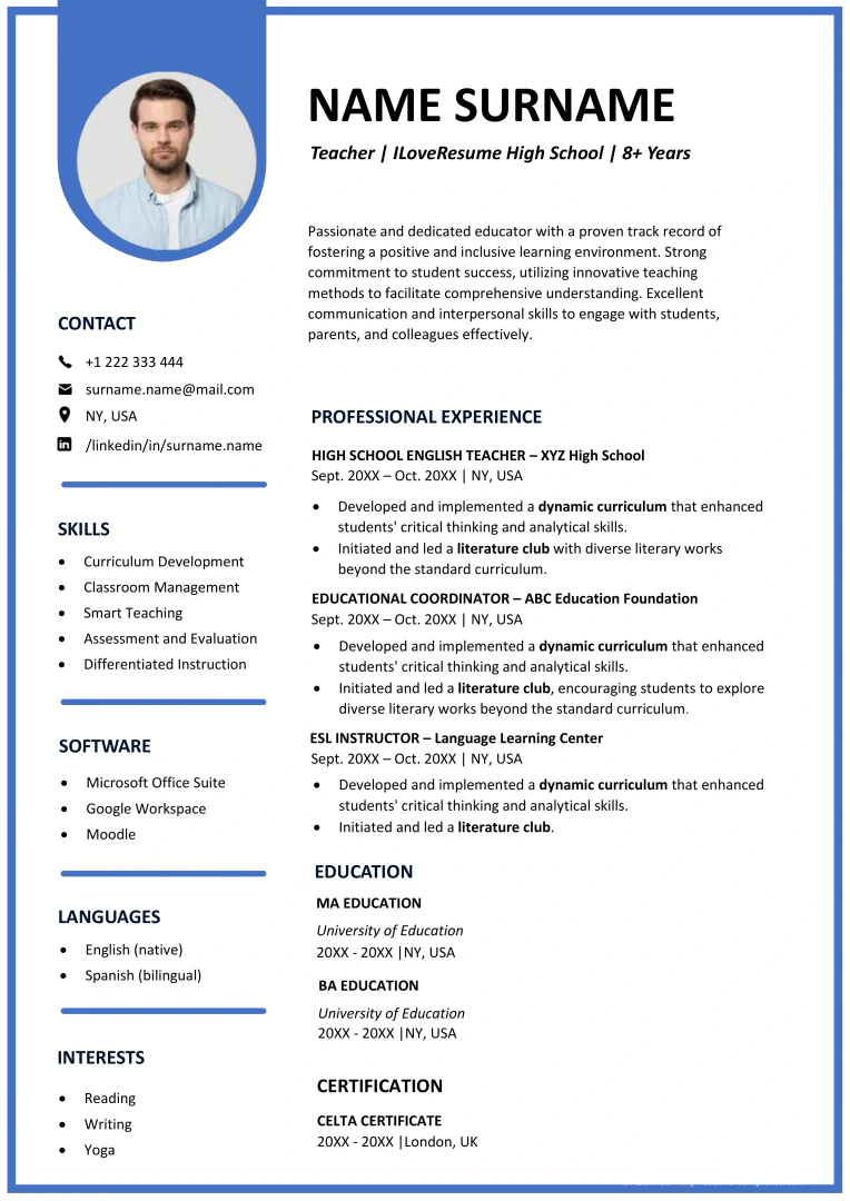 Jobbie non-ATS resume template