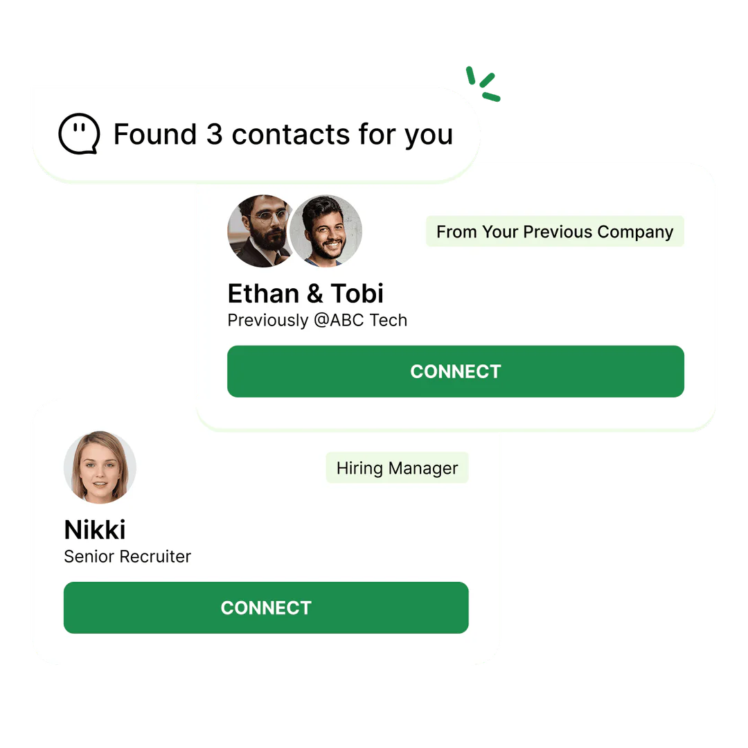 Jobrightai insider referral connections feature