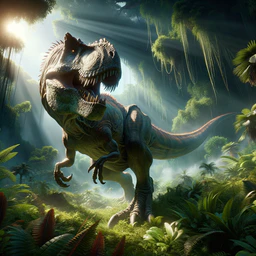 JocondeAI user scenario image - dinosaur artwork