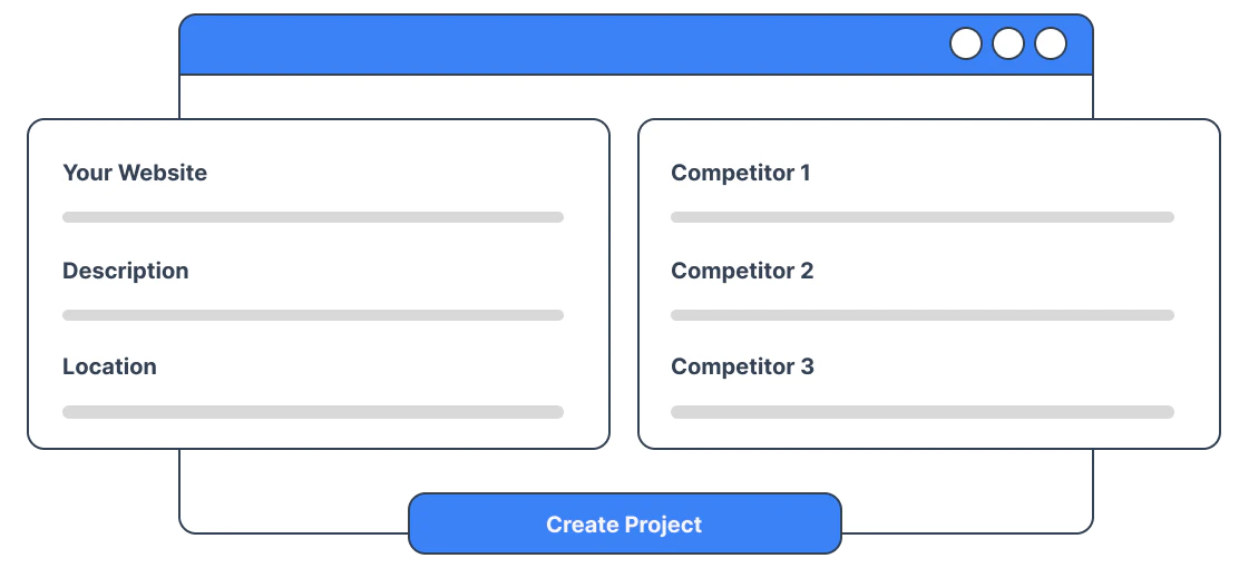 Kafkai project creation interface