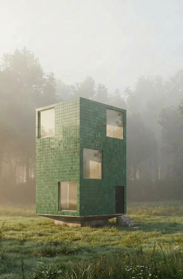 KickRender photorealistic architectural exterior 3D visualization