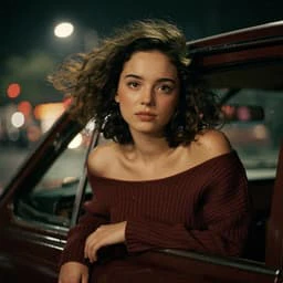 Kira cinematic night portrait feature