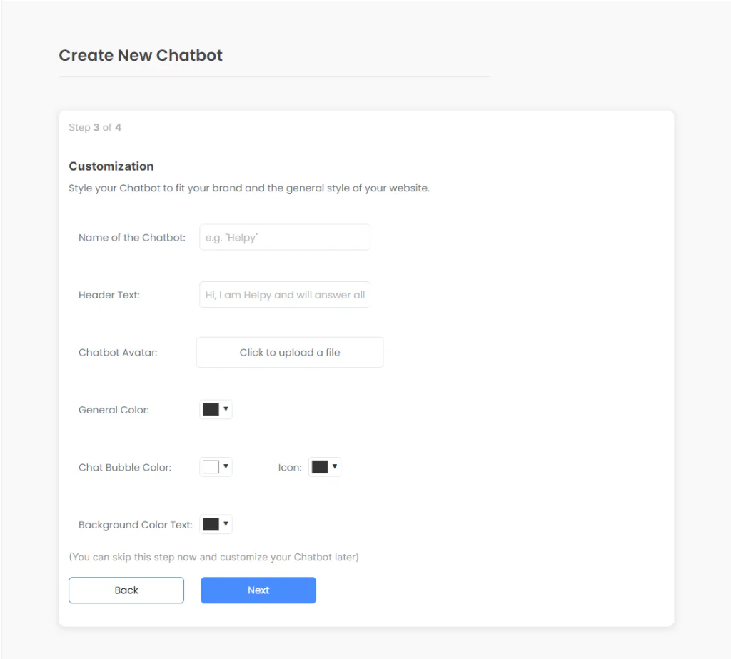 Knowbo chatbot feature demonstration screenshot