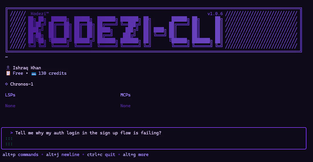 Kodezi Ai user scenario image