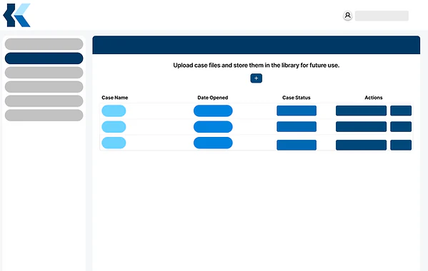 Kolabrya product overview showing case file management