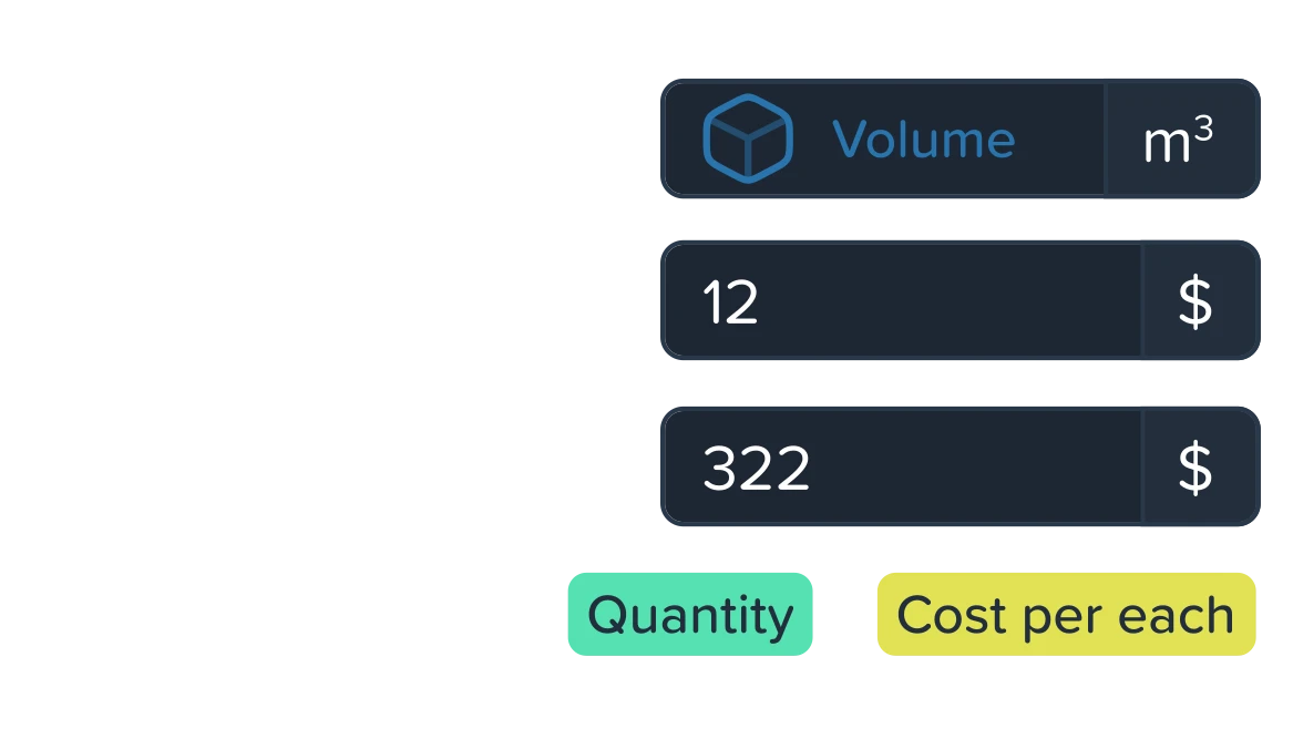 Kreo cost estimation automation example