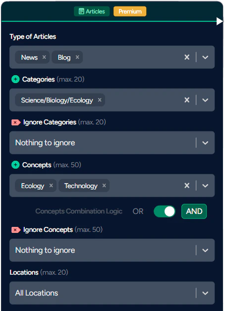 Using LaminarFlow articles node for content generation