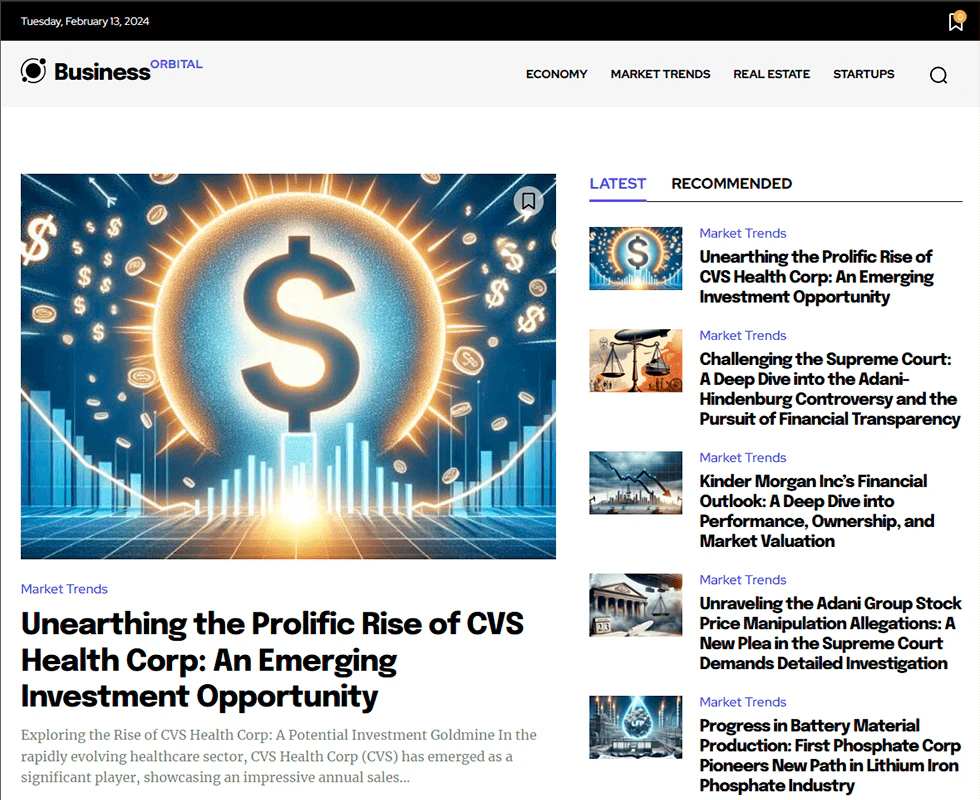 LaminarFlow use case example for business news automation