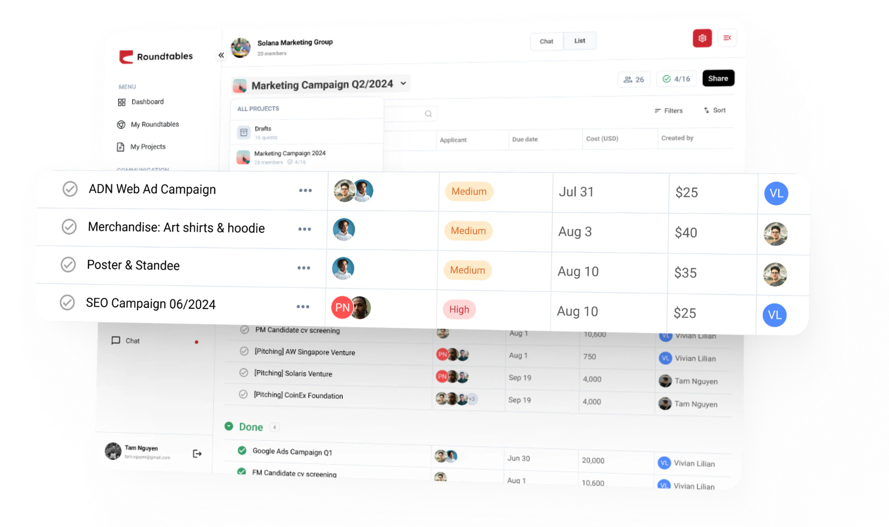 Lanceboard multi-tasking feature