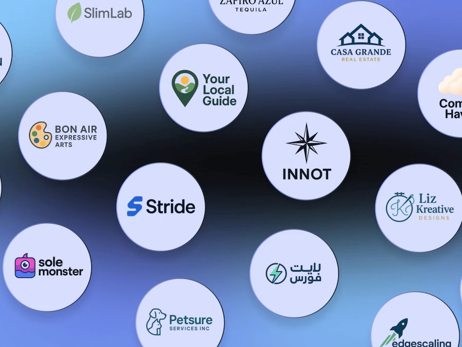 Landingsite.ai logo design demonstration