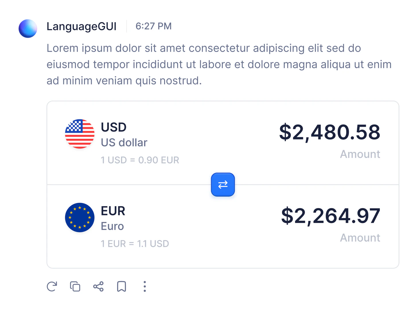LanguageGUI current dashboard interface