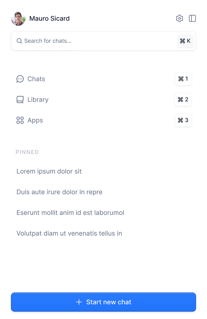Mauro Sicard's user dashboard on LanguageGUI