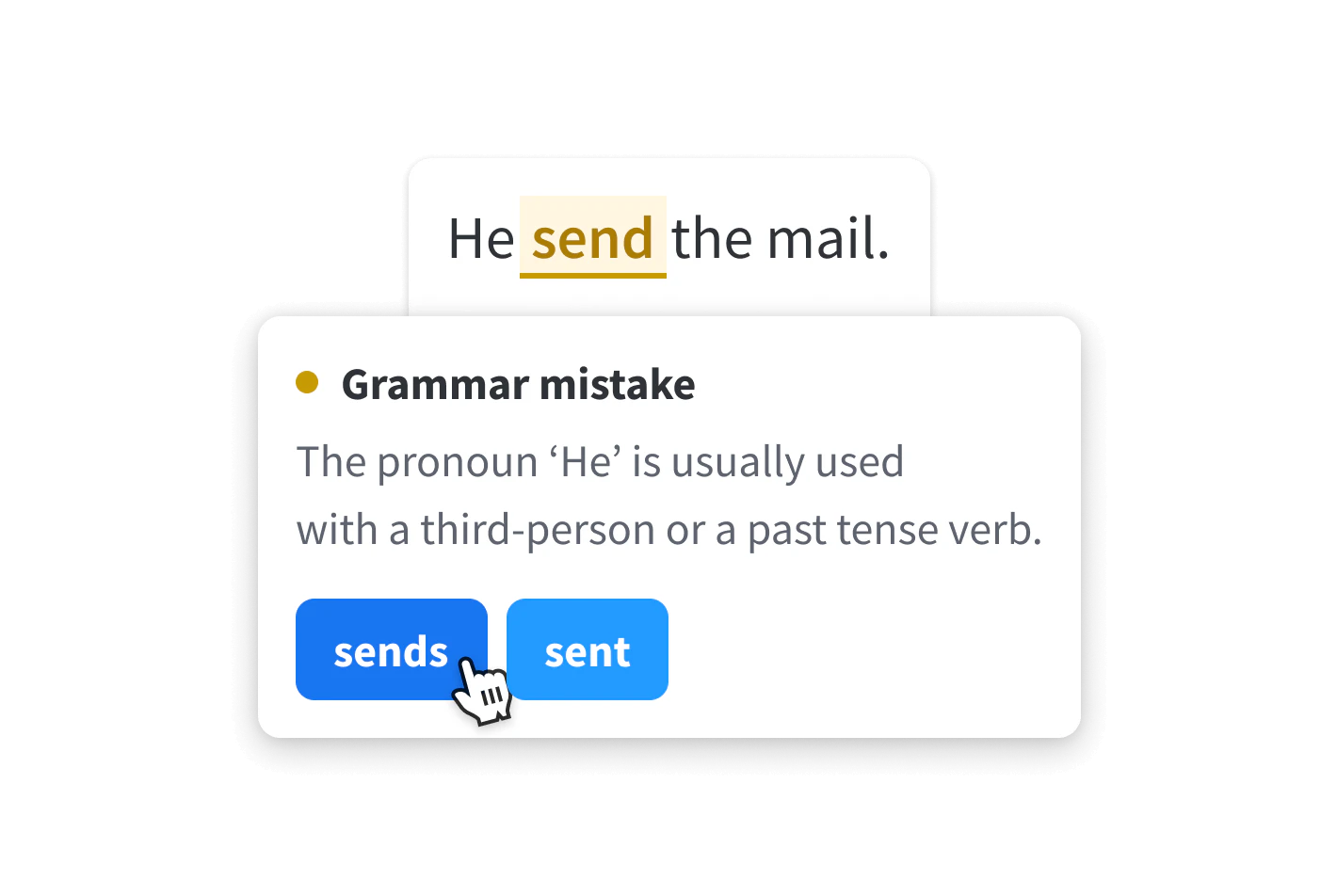 LanguageTool grammar checking interface