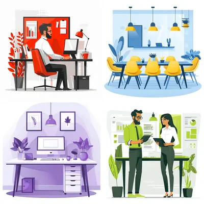 LaPrompt prompt example: Business Vector Illustration for Presentation