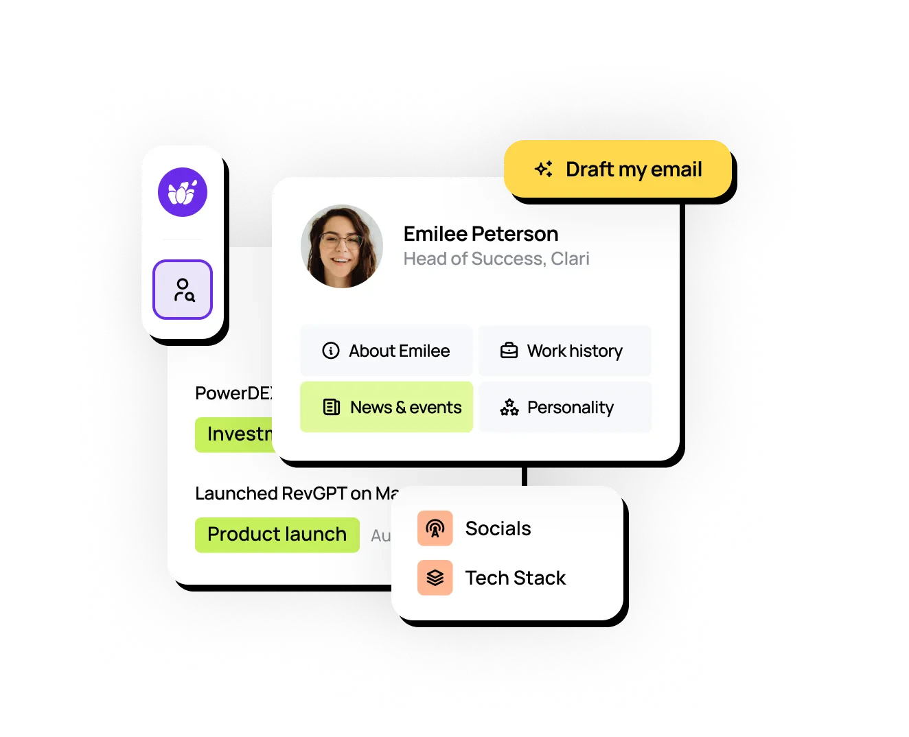 Lavender personalization assistant interface