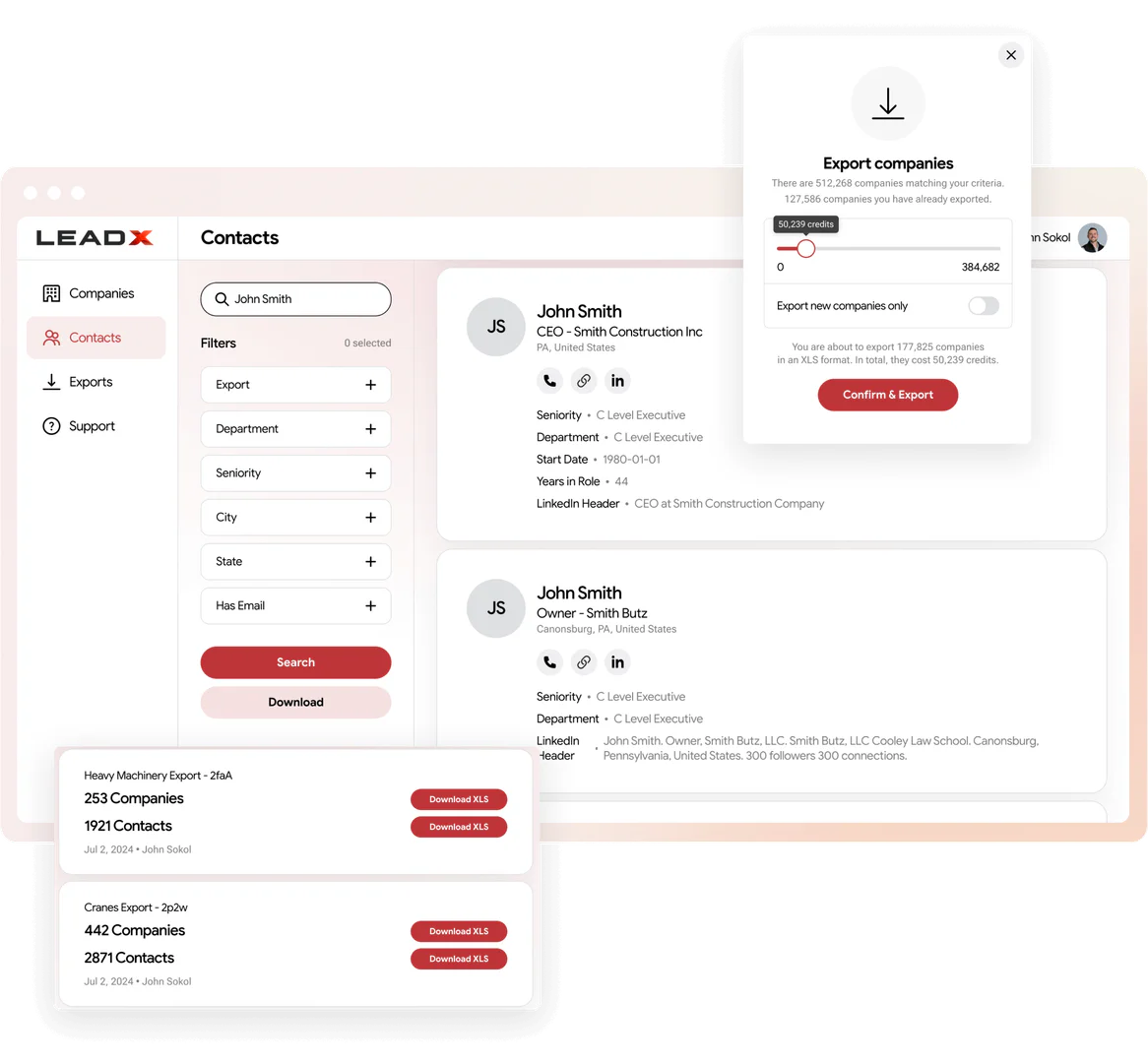 LeadX product overview and interface