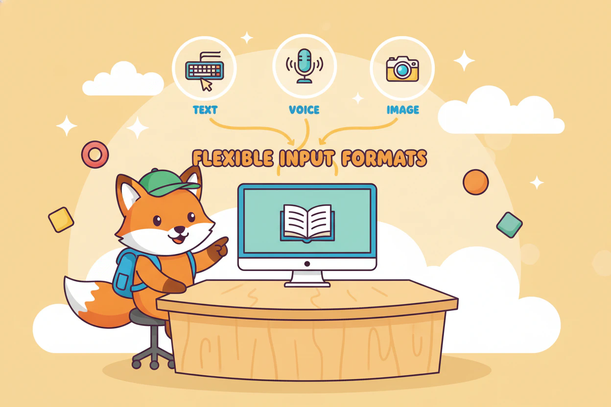 LearnFast AI flexible input formats for submissions