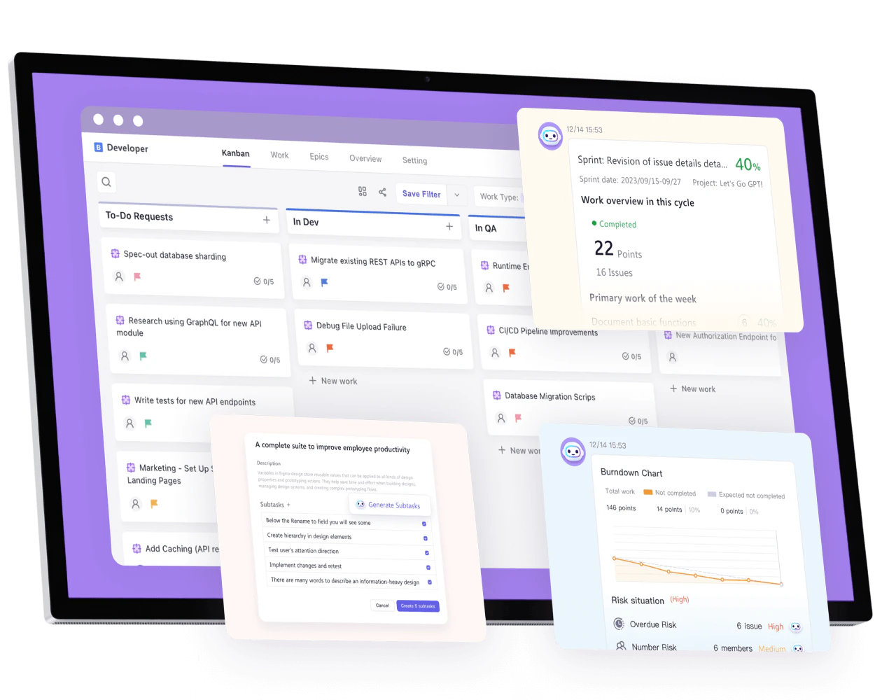 Leiga project management tool overview