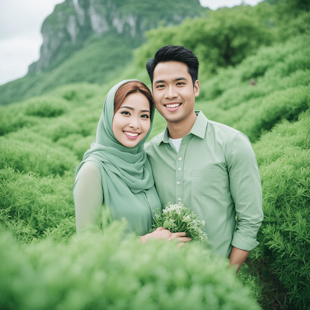 Lemonsqueezy use case example of AI-generated prewedding photos