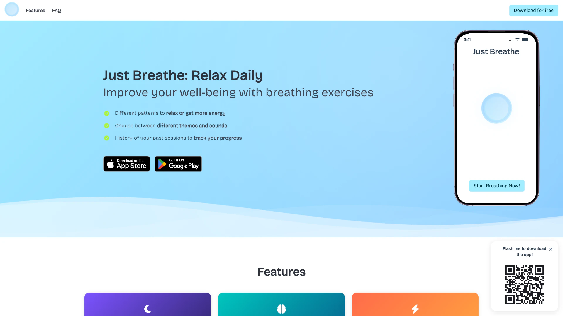 Letsbreathe screenshot