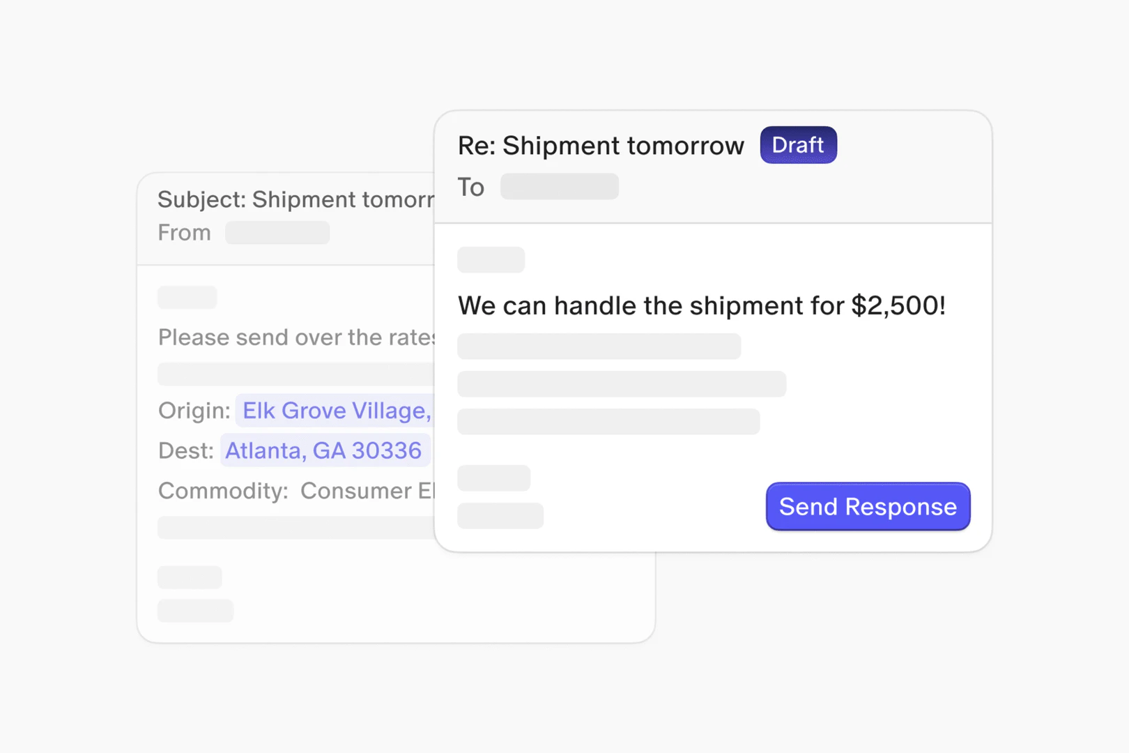 Levity logistics team user scenario