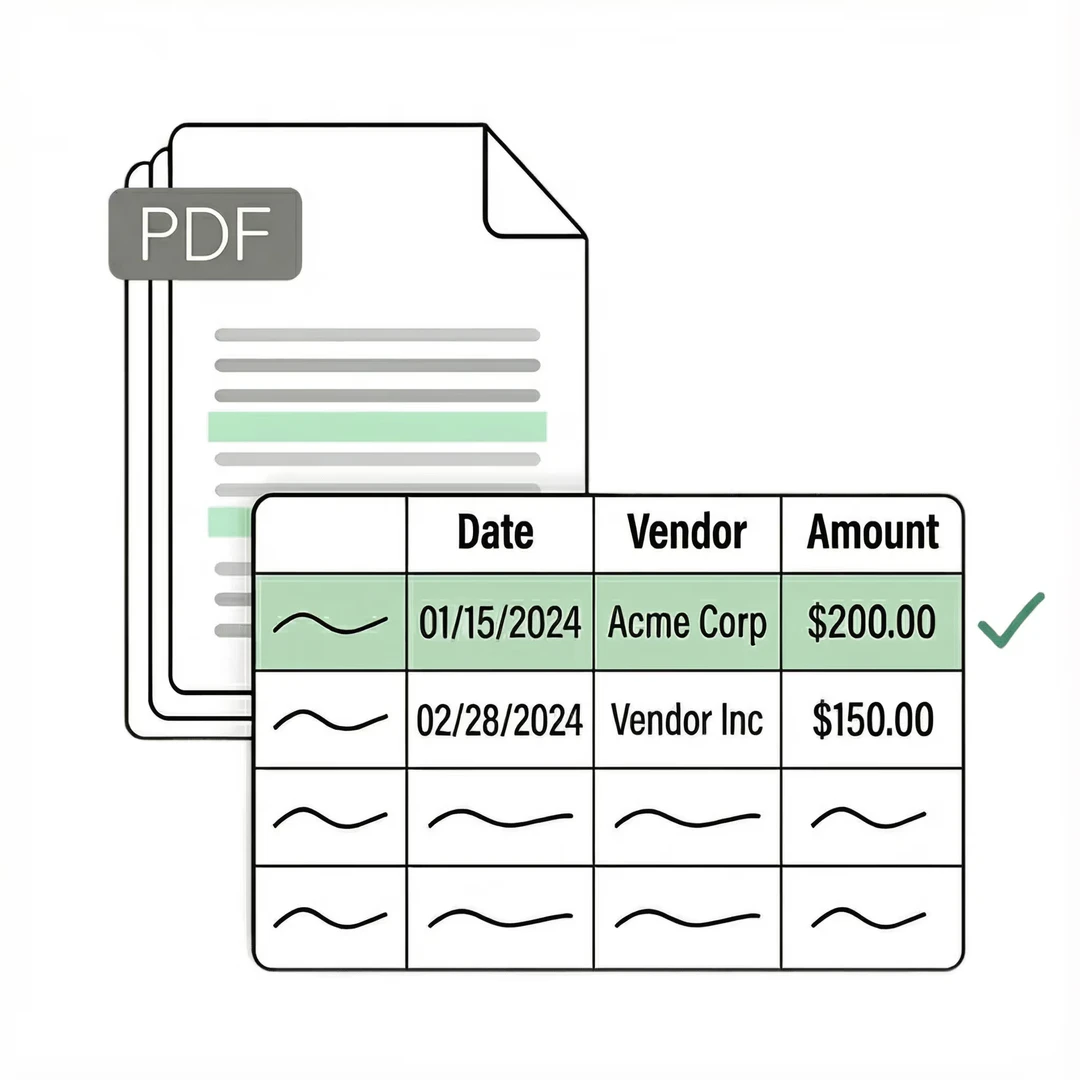 Lido product overview - document extraction interface
