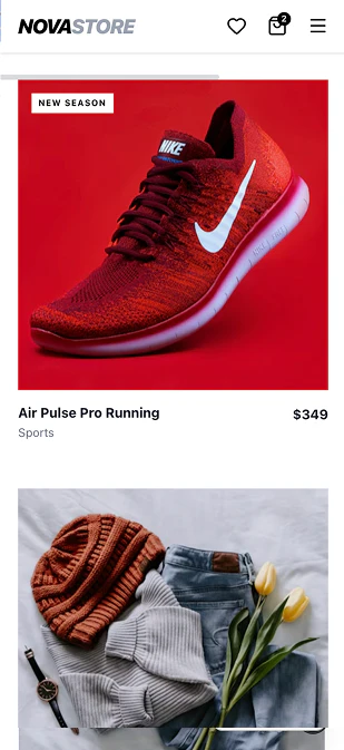 Liftsell mobile interface overview