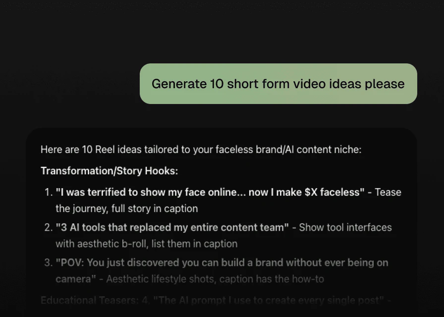 Generating content ideas with Limesnap