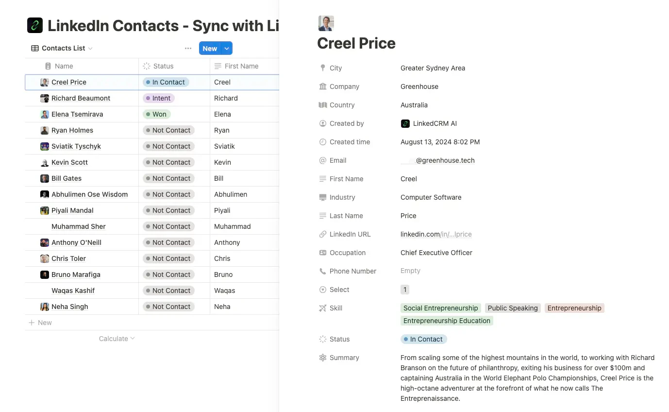 Linkedcrmai user scenario image