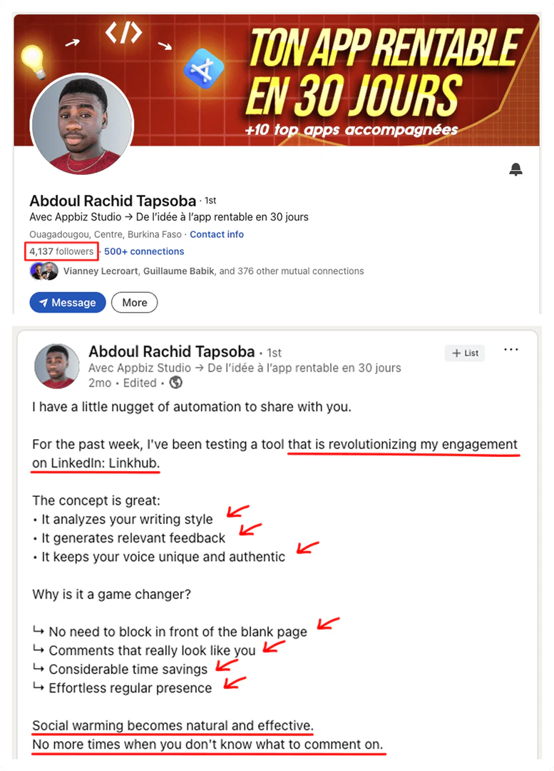 LinkHub product overview interface