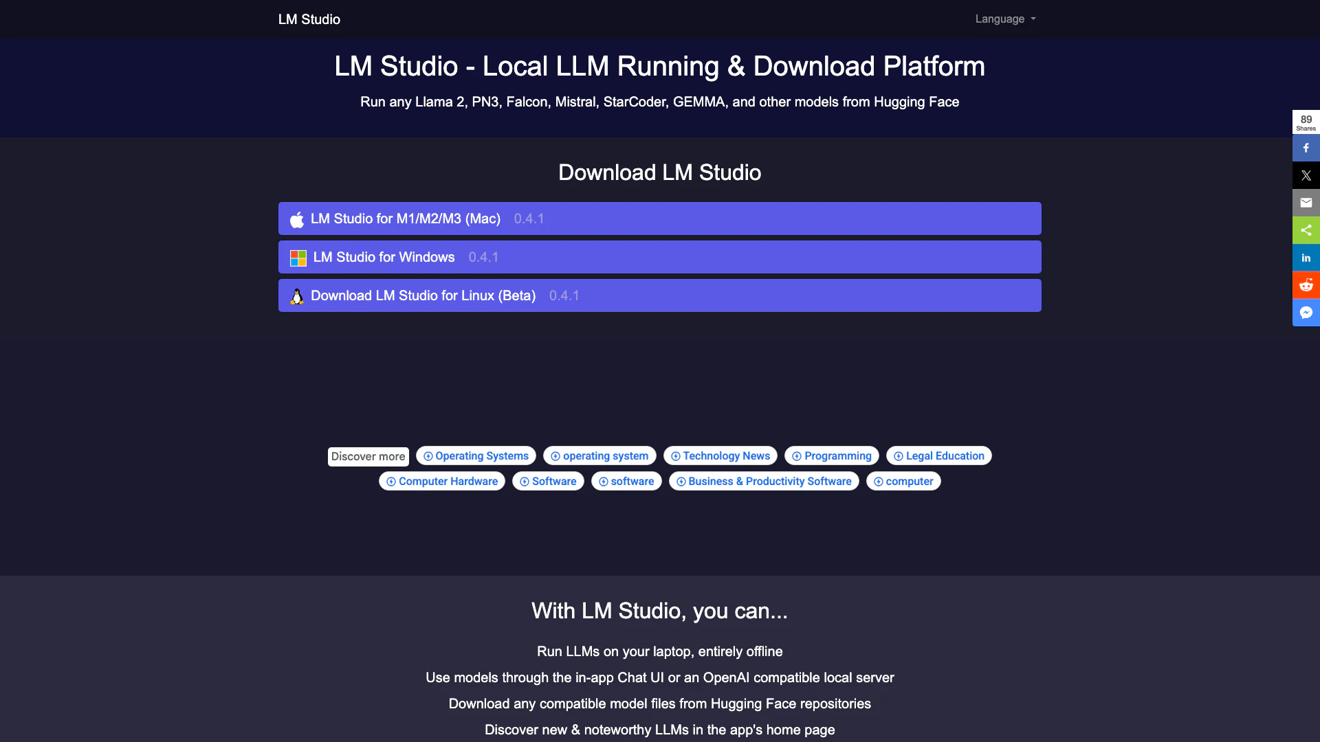 Lm-studio screenshot