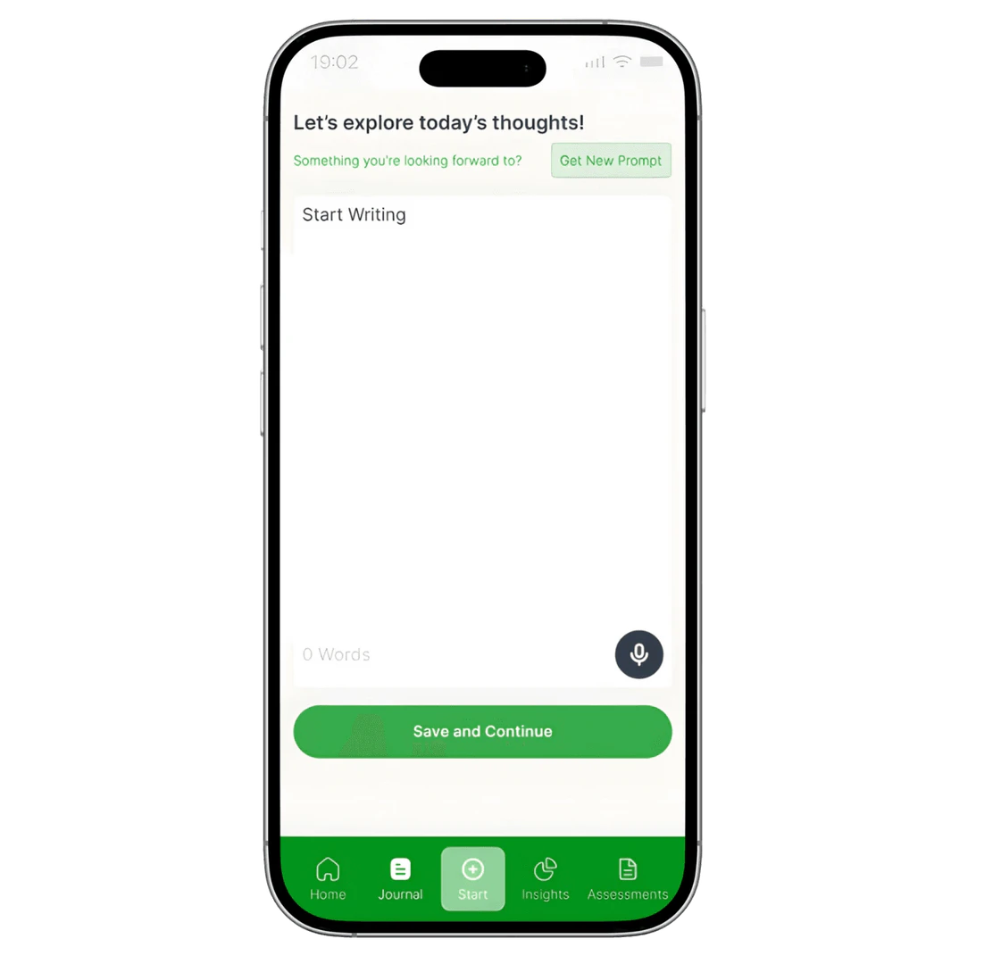 Loopselfapp mood tracking feature on mobile interface