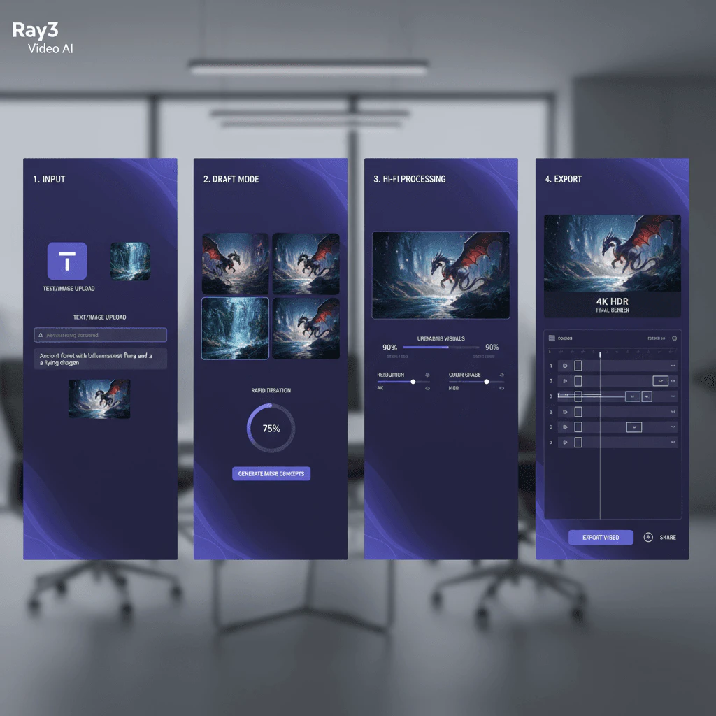 Lucy Edit AI product interface showcasing video editing features