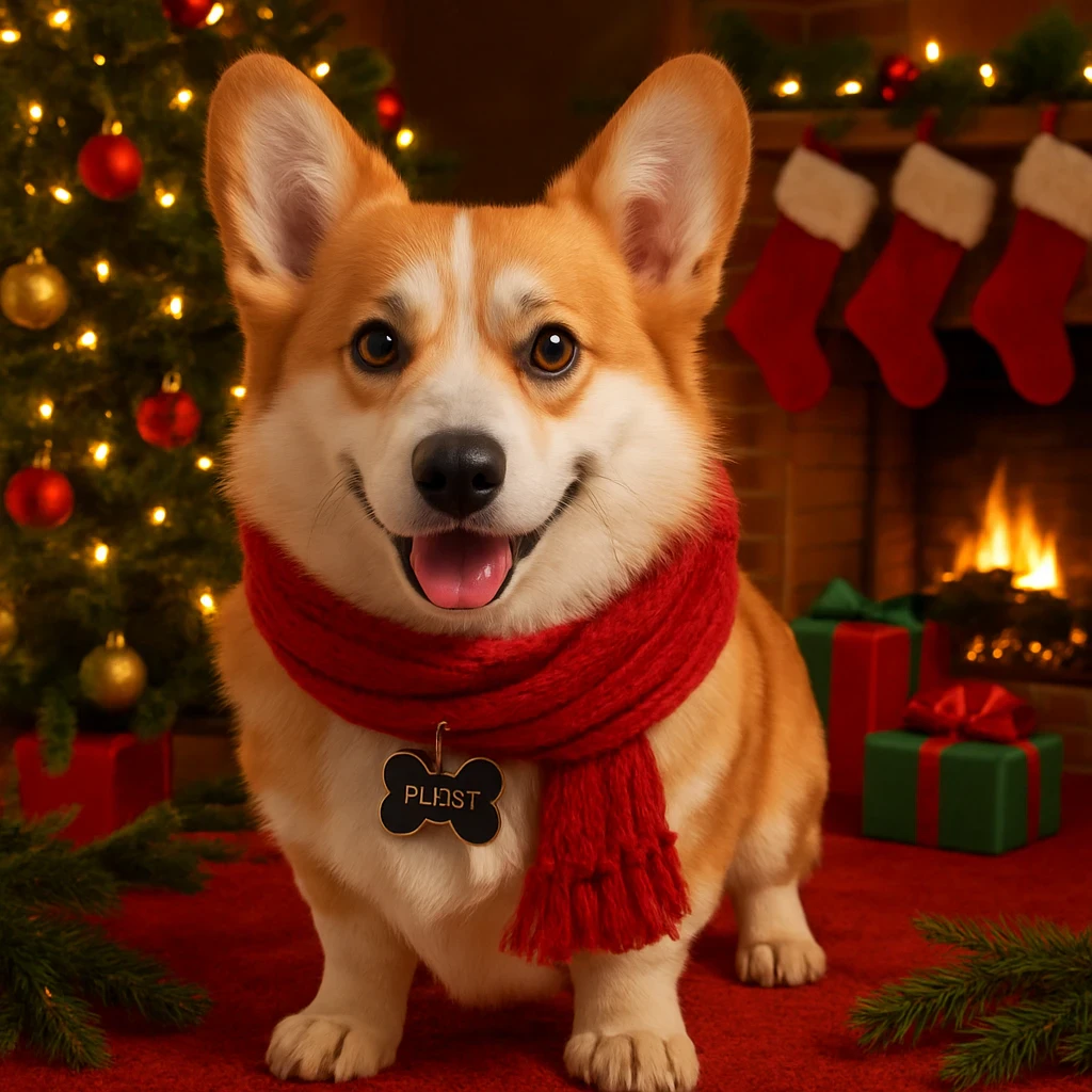 Luks AI christmas style portrait demonstration