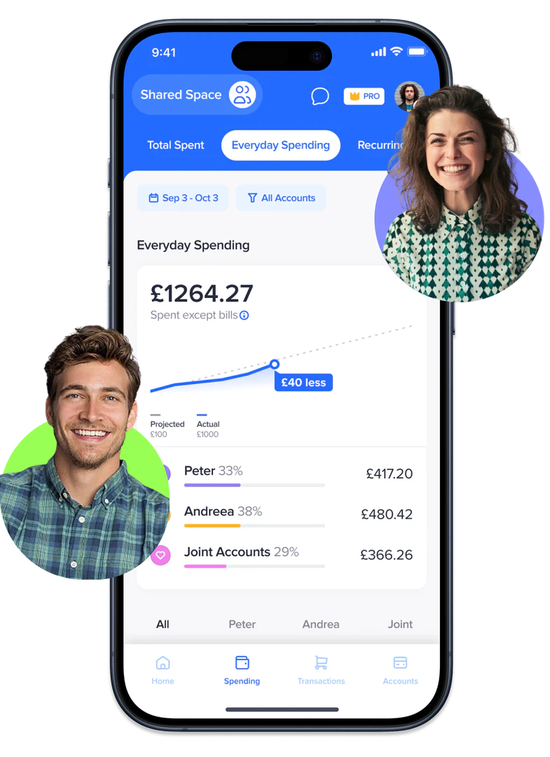 Lumio Pro user scenario for couples managing finances